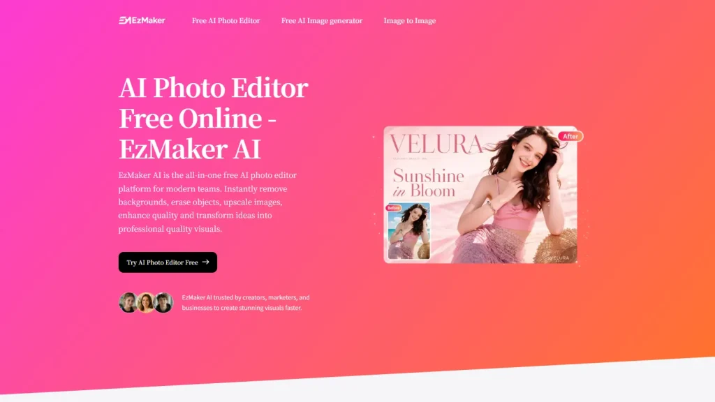 EzMaker AI home page