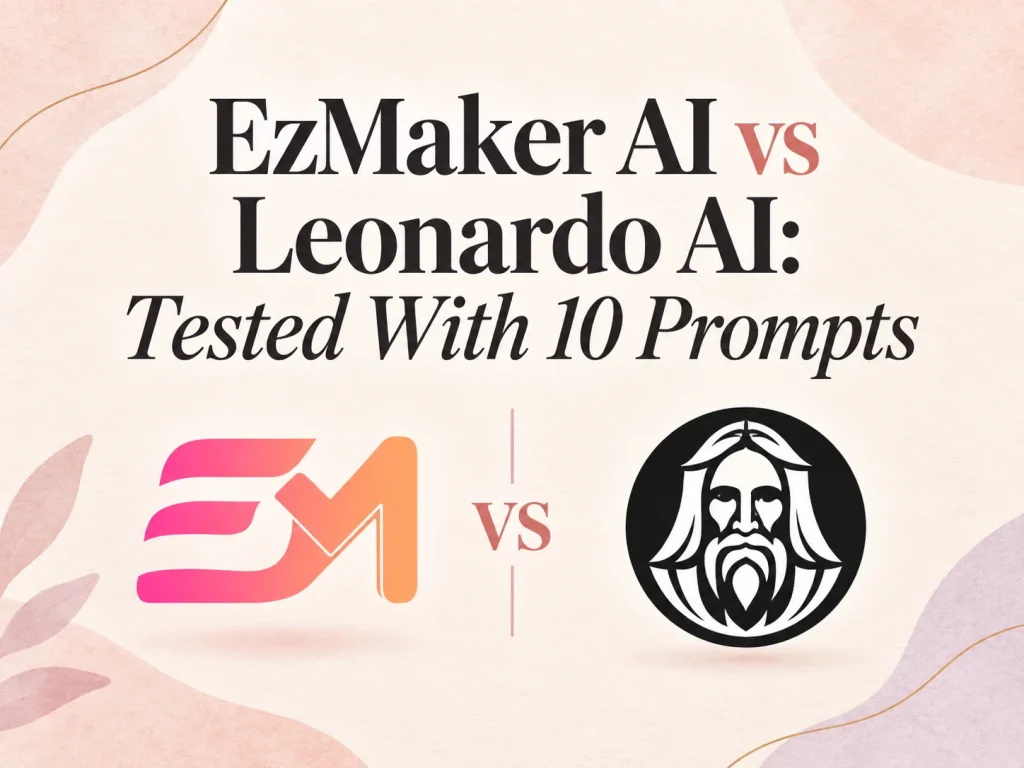 EzMaker AI vs Leonardo AI: Tested With 10 Prompts