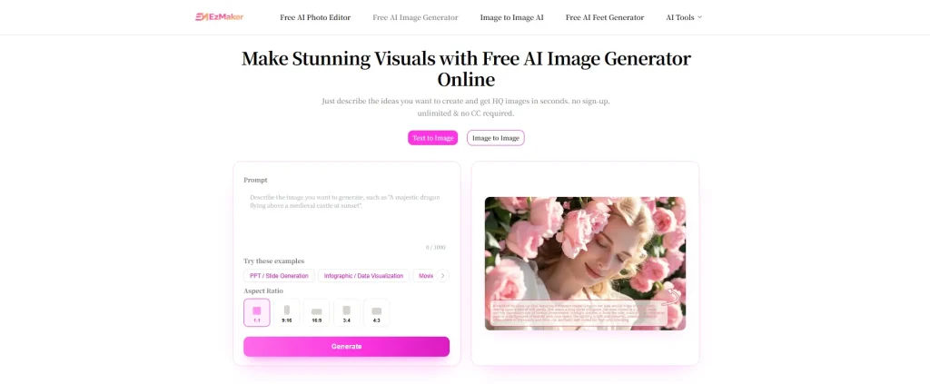 EzMaker AI image generator