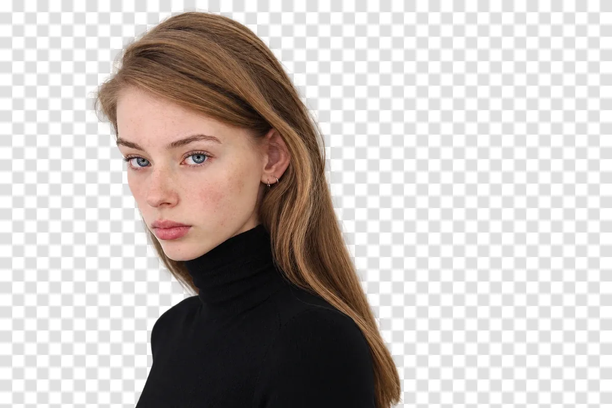 portrait with a transparent background