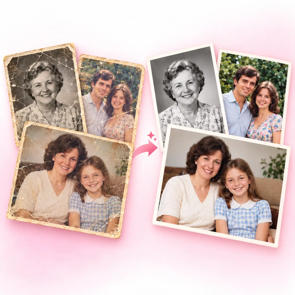 Restore Old Photos in Bulk with One-Click AI Photo Restoration Tool