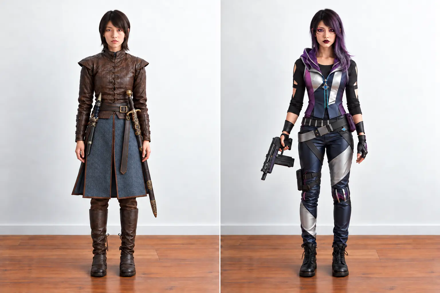 example with cosplay on