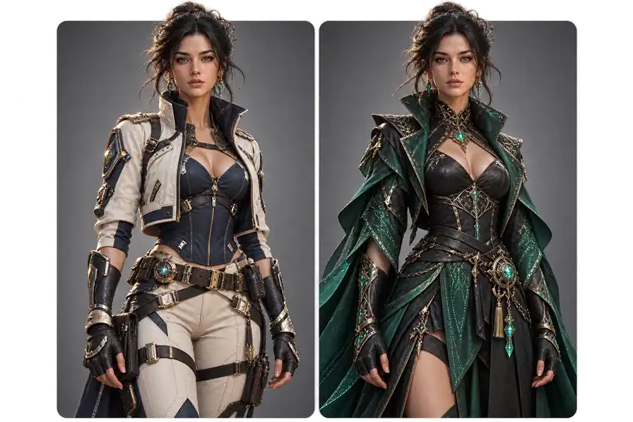 example for game outfit design