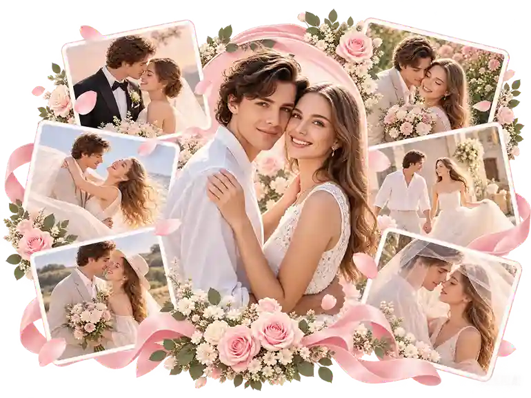 Try Different Wedding Styles with AI Wedding Photo Generator